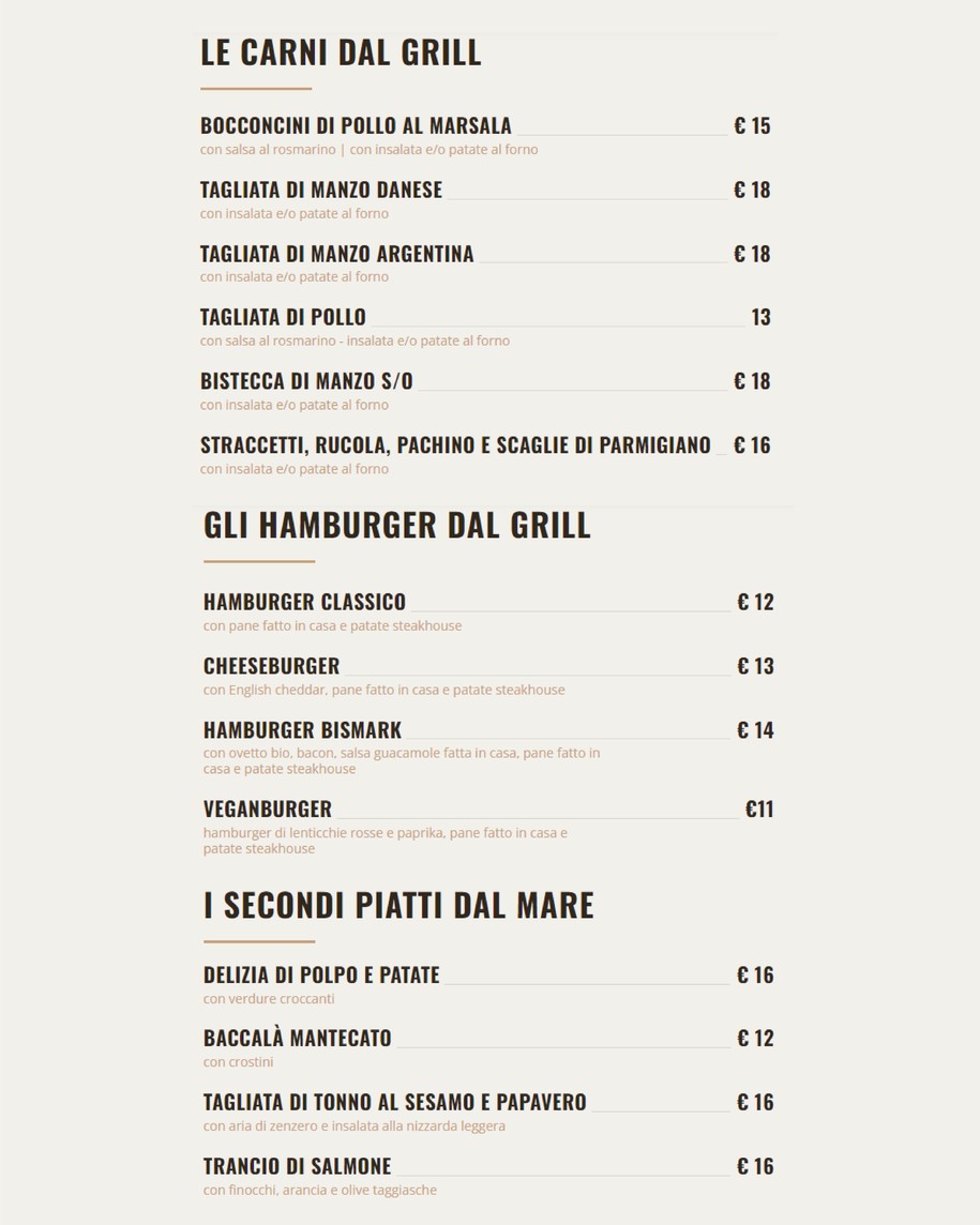 Démodé menu 3