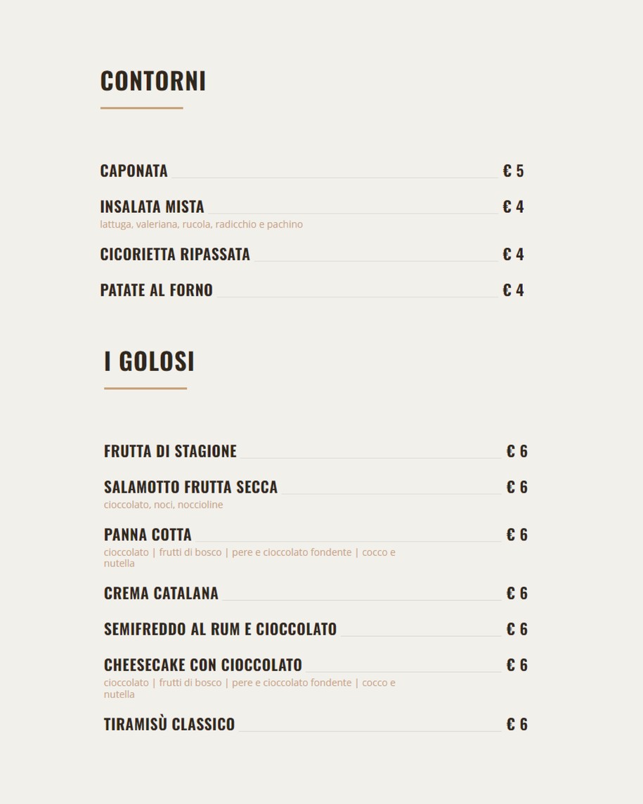 Démodé menu 4