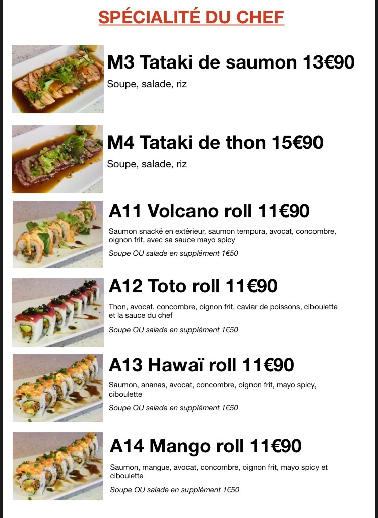 Nishi Sushi menu 2