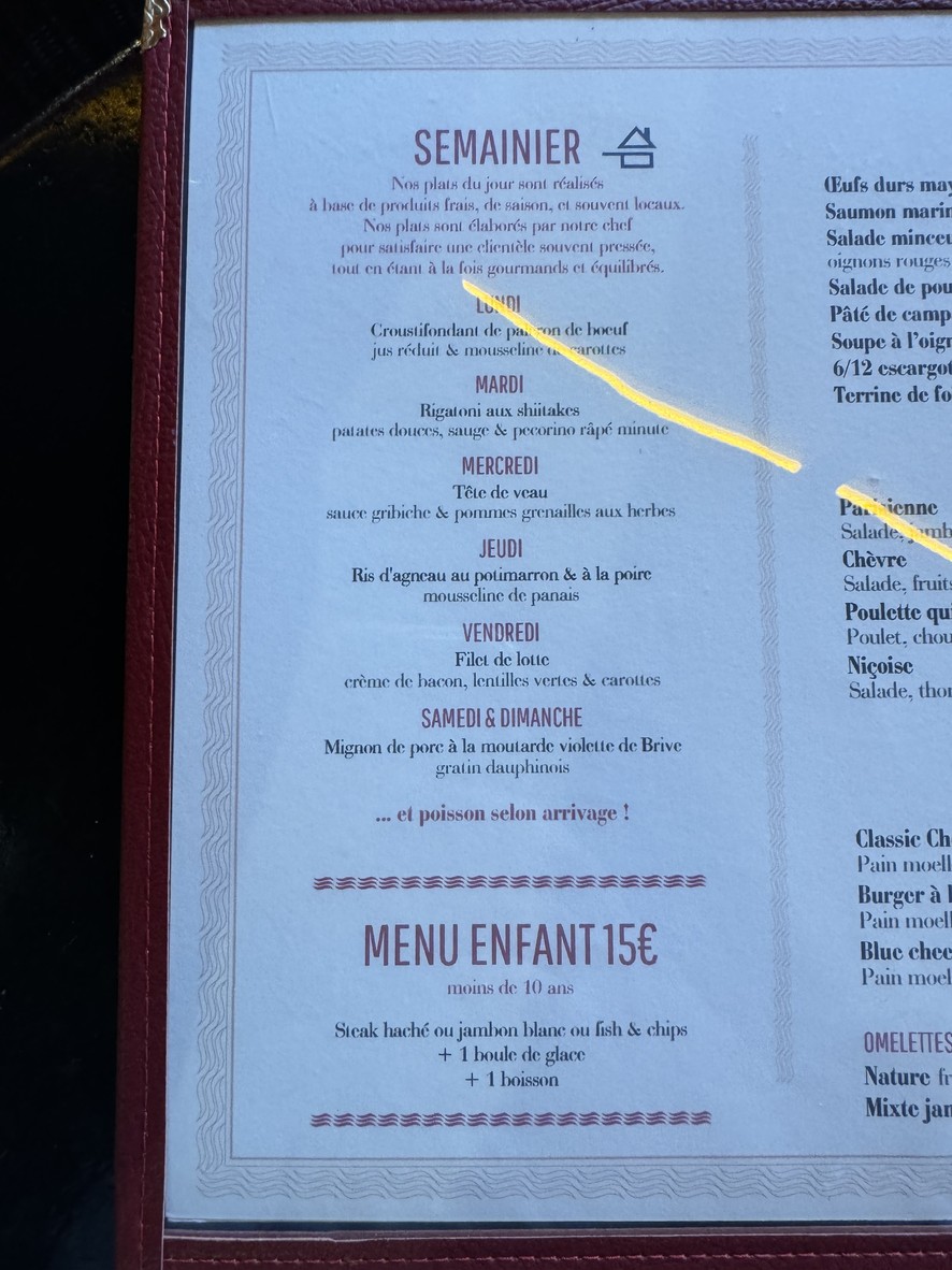 L'Atlantique menu 2