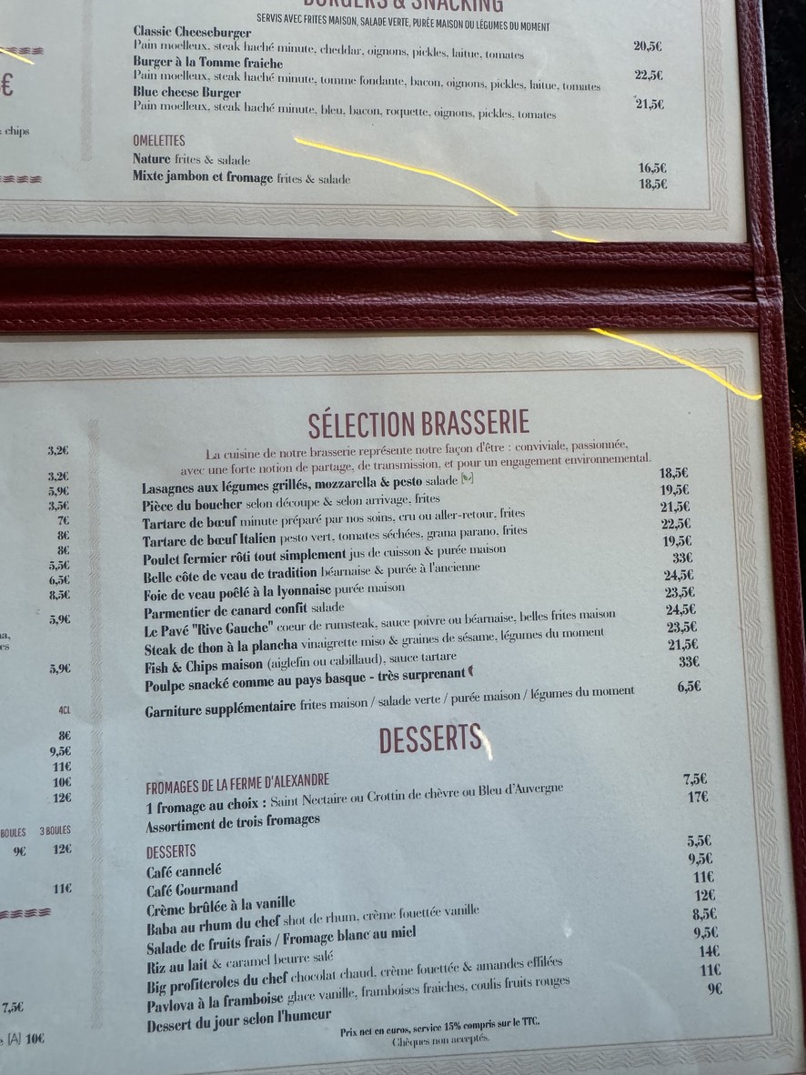 L'Atlantique menu 3
