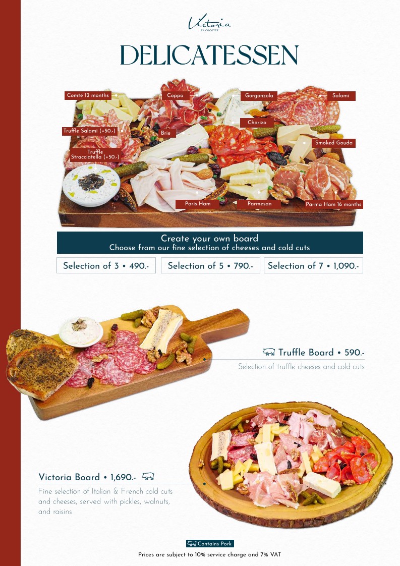Victoria By Cocotte Central World menu 4