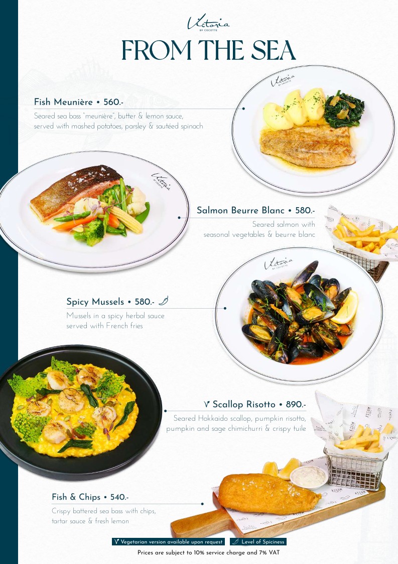 Victoria By Cocotte Central World menu 6
