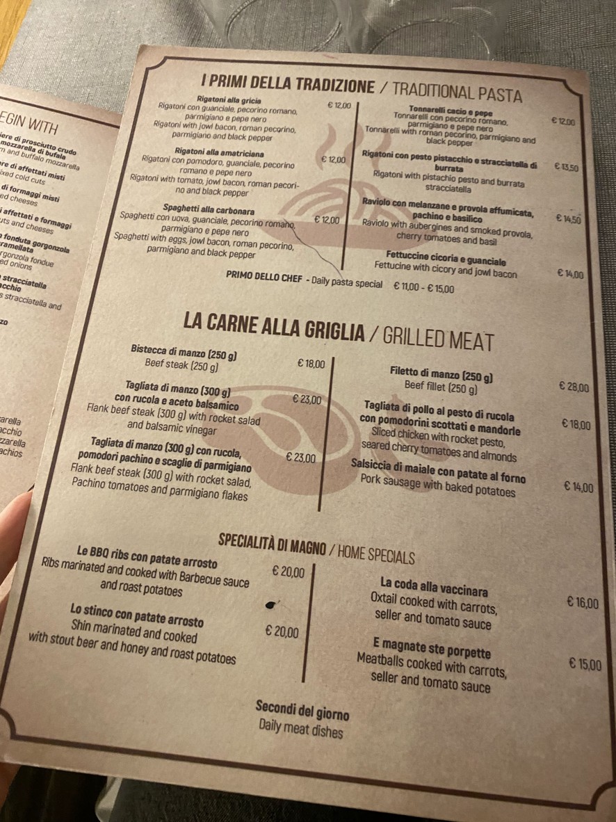 Ristorante Magno Roma menu 3