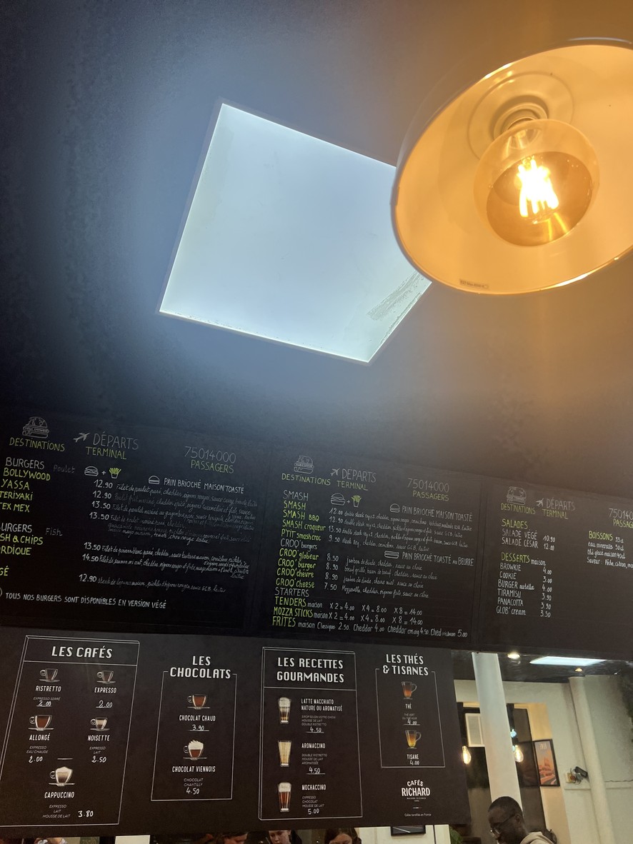Globe Croqueur Burger menu 2