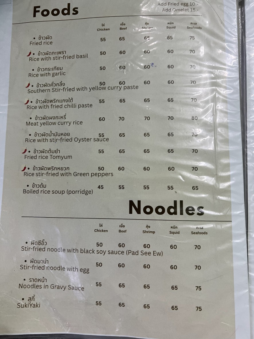 Luó tí bāng nuò menu 1