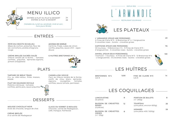 L'Armandie - Restaurante de Mariscos París 15
