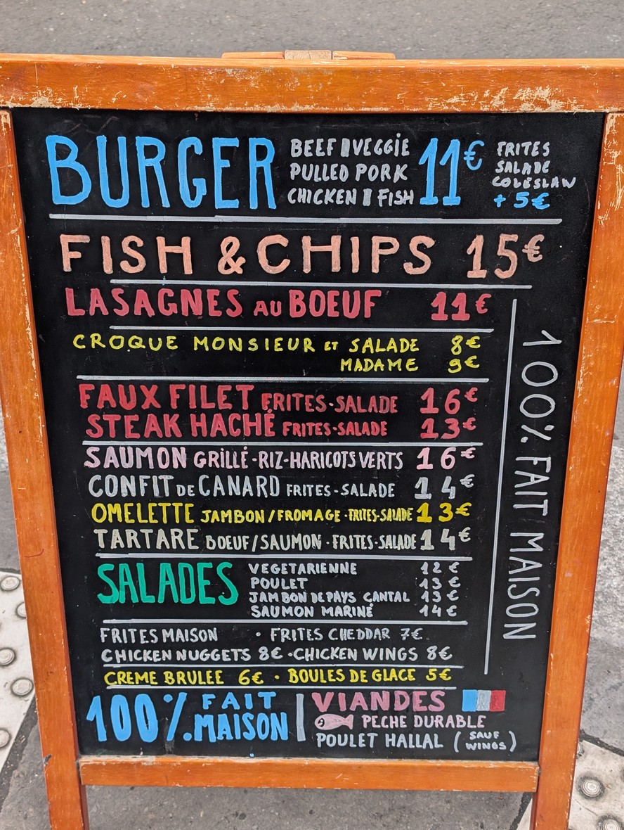 Rush Bar menu 2