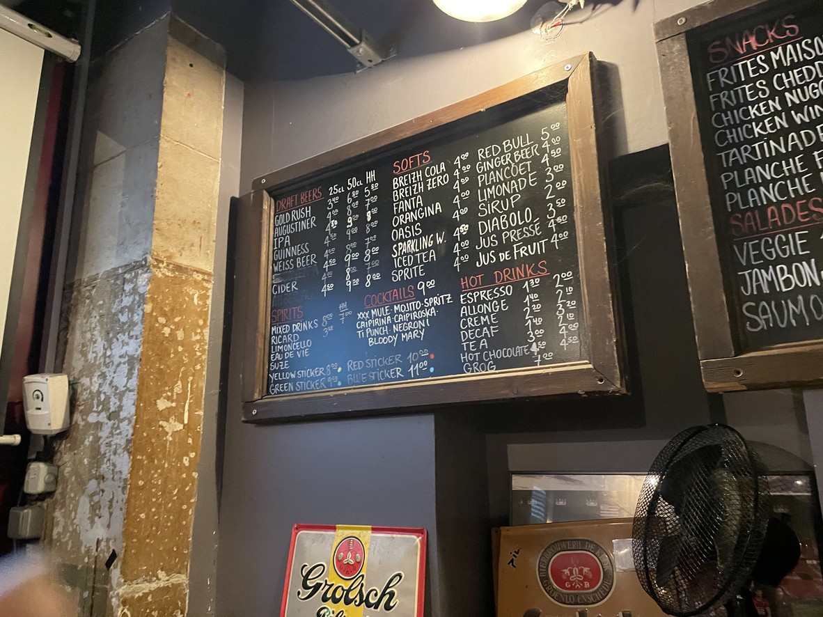 Rush Bar menu 3