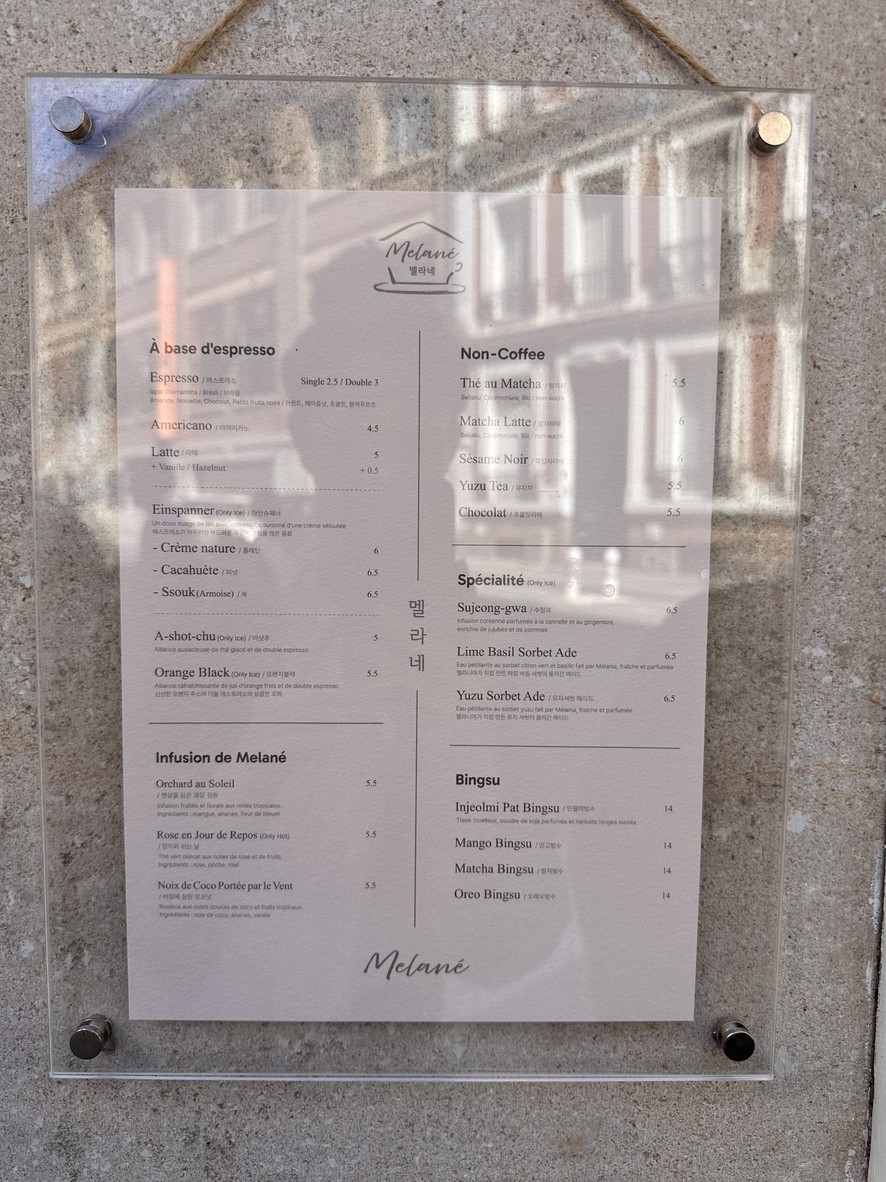 Melané menu 1