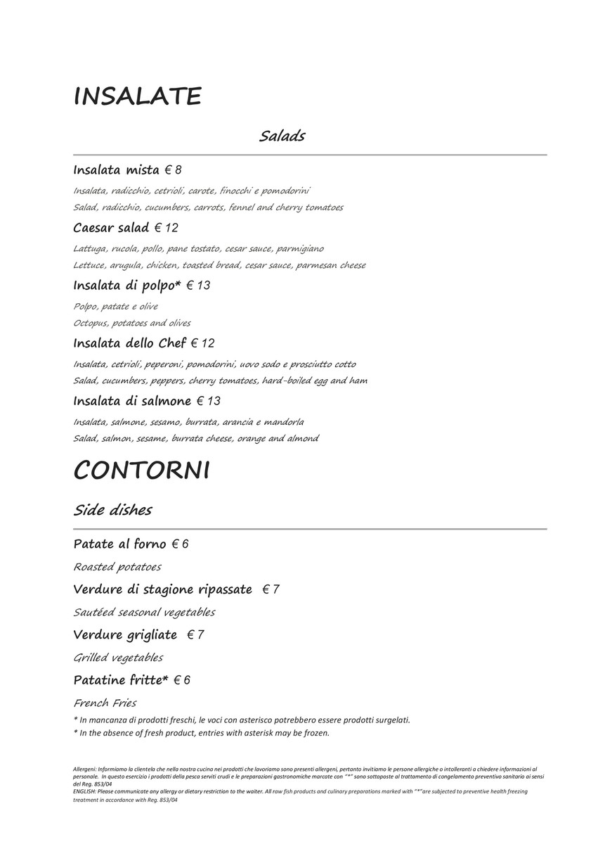 Ristorante Pizzeria La Cucina Nazionale menu 7