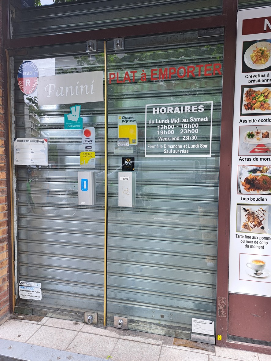 L'Escale pour la Paix menu 1