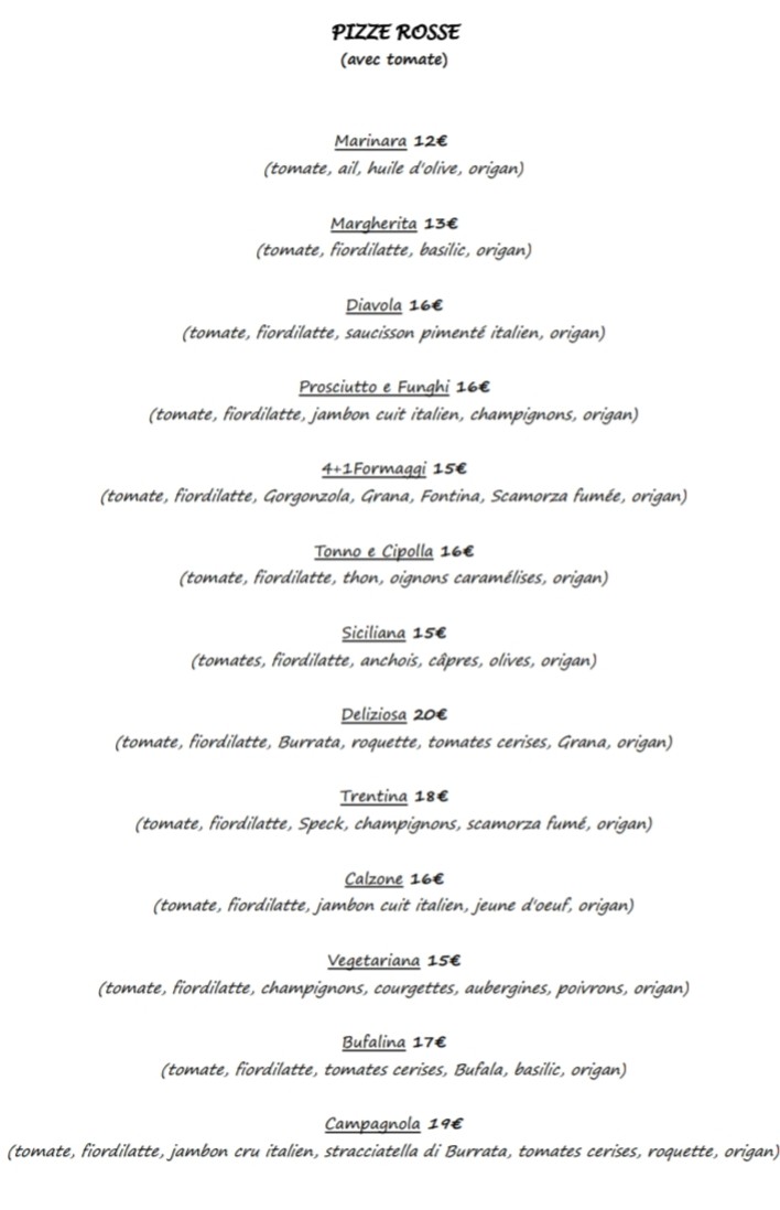 Croccante menu 4