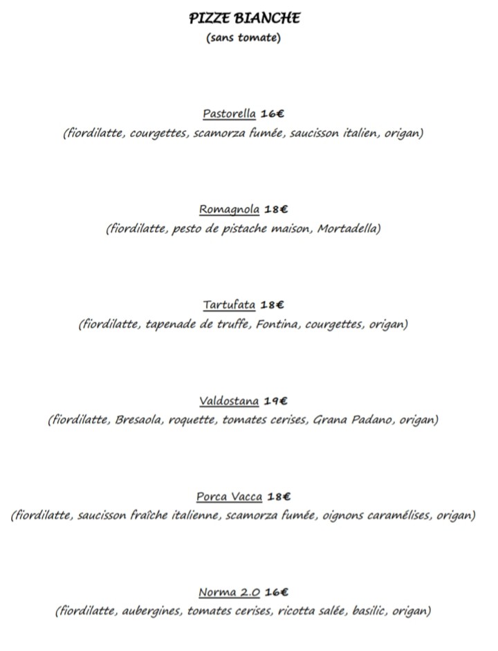 Croccante menu 5