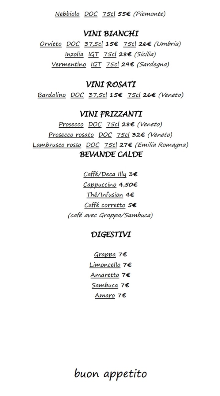 Croccante menu 8