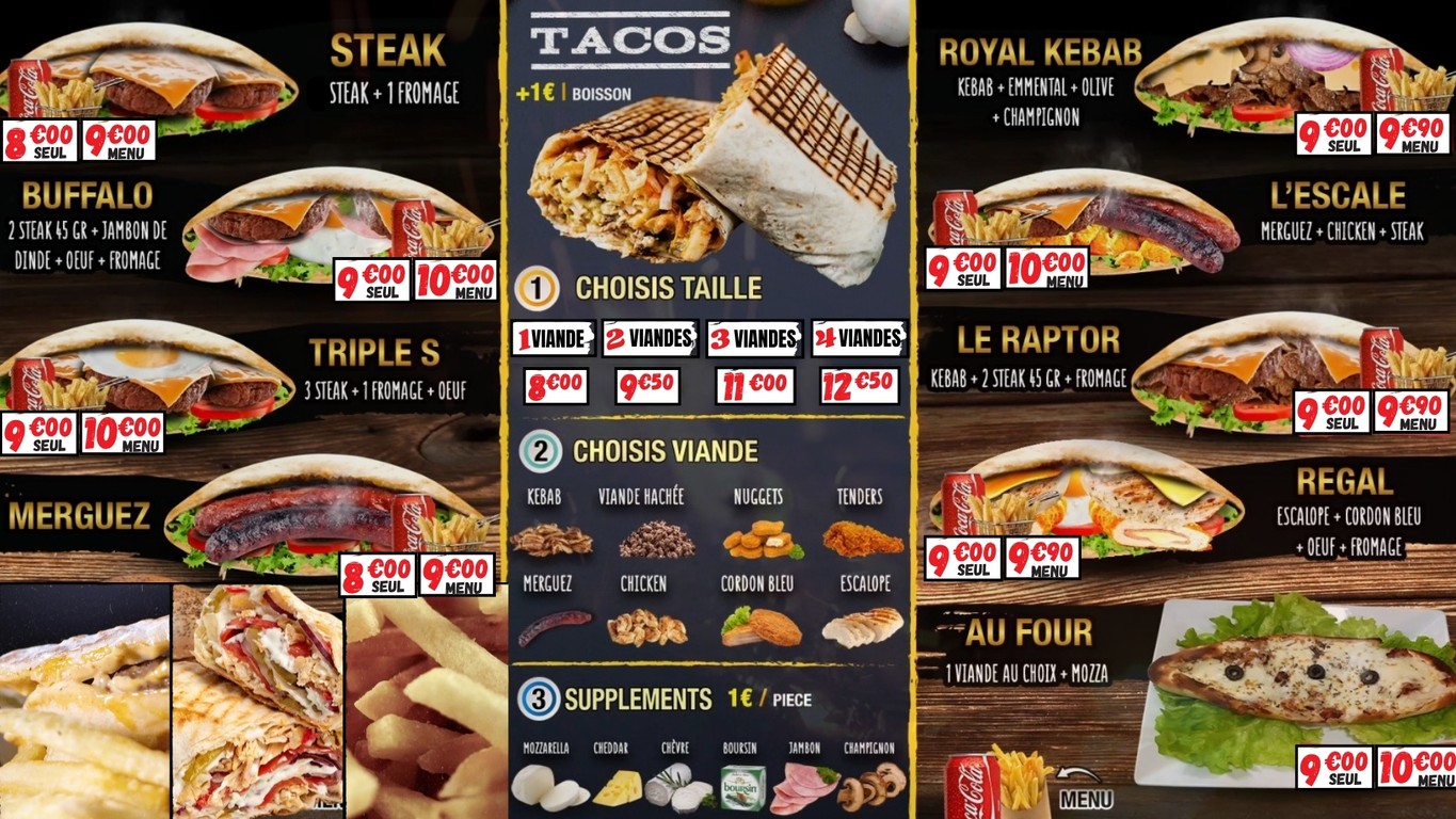 Les 3 Lumières Porte Bagnolet menu 4