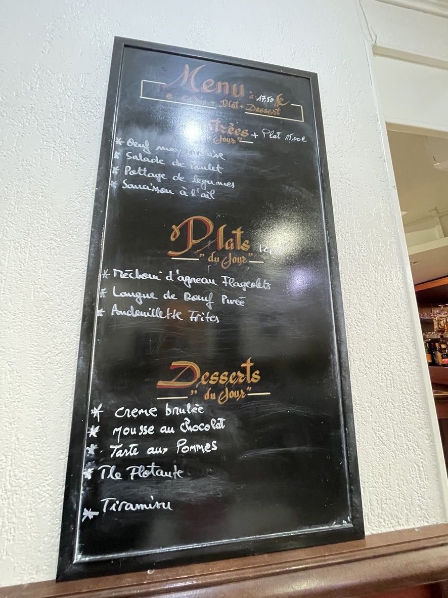Brasserie Restaurant Le Printemps menu 1