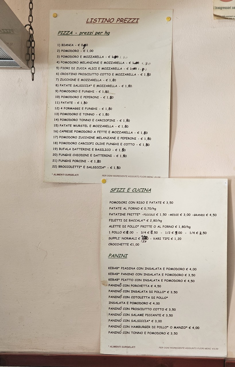 Pizzería di Sforza Piero menu 1