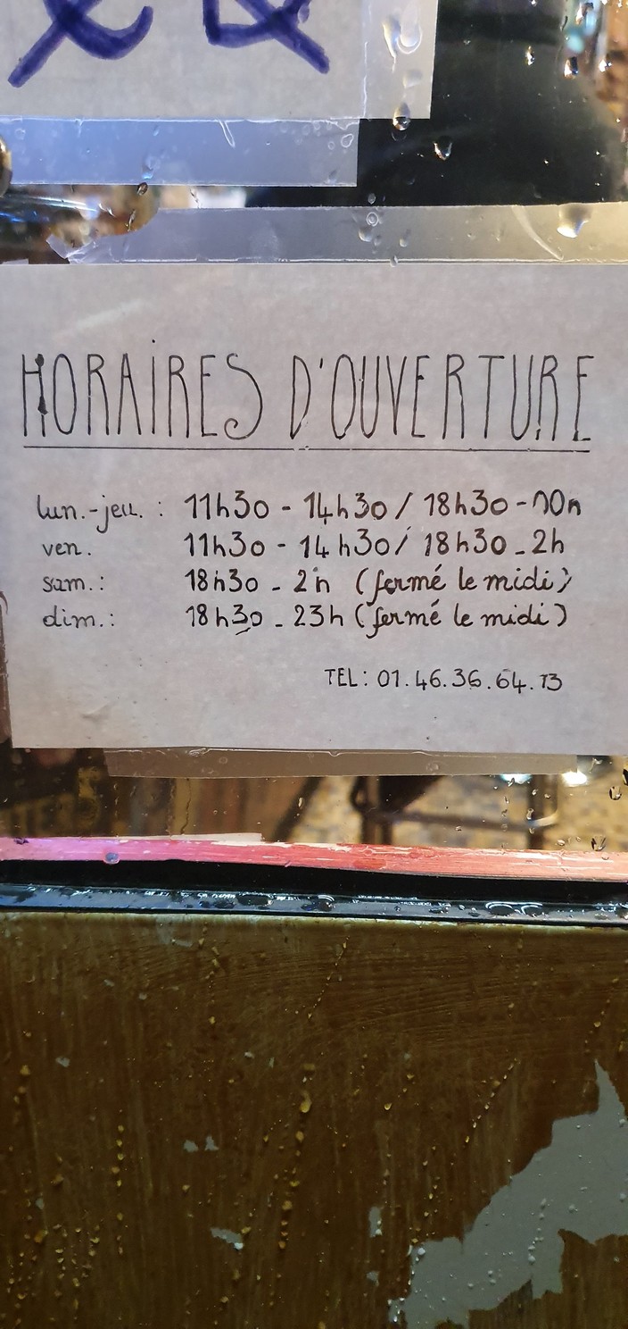 Le Mercure menu 2