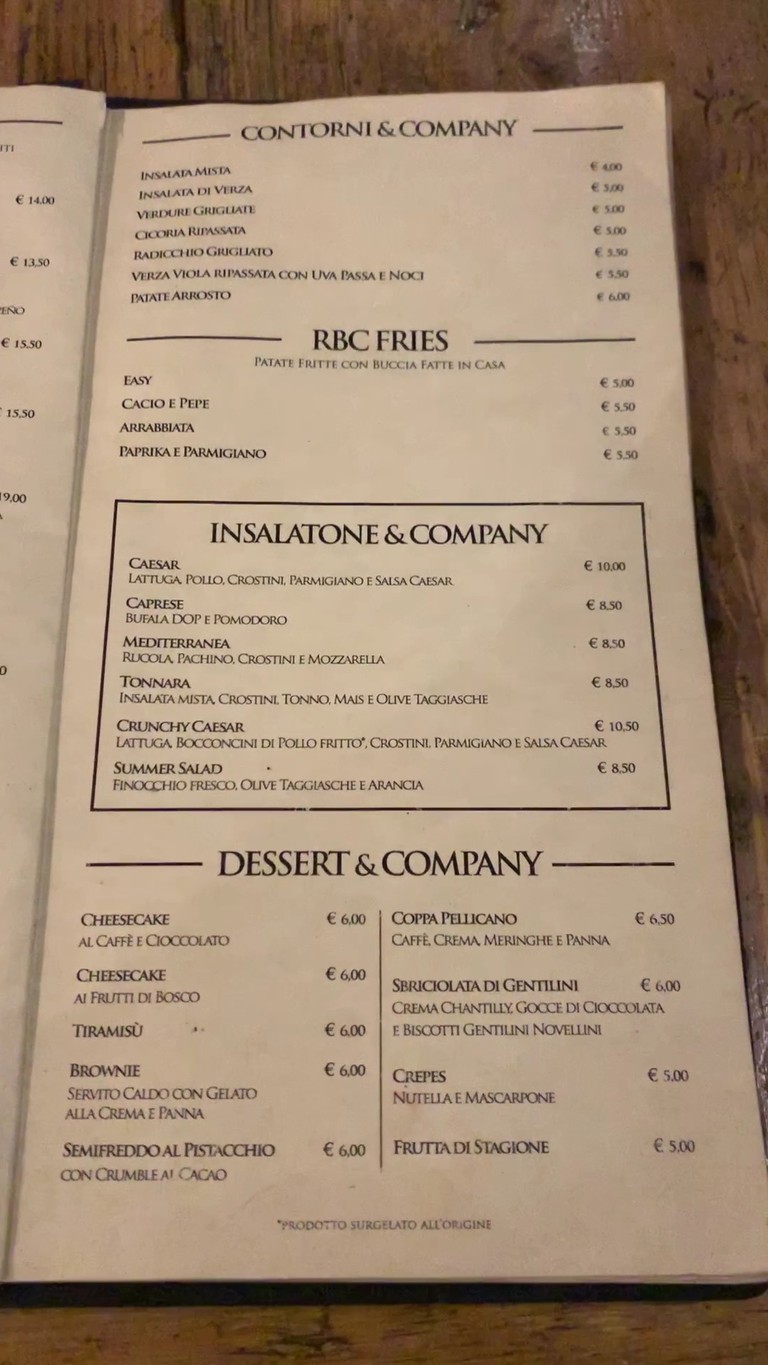 Roma Beer Company menu 6
