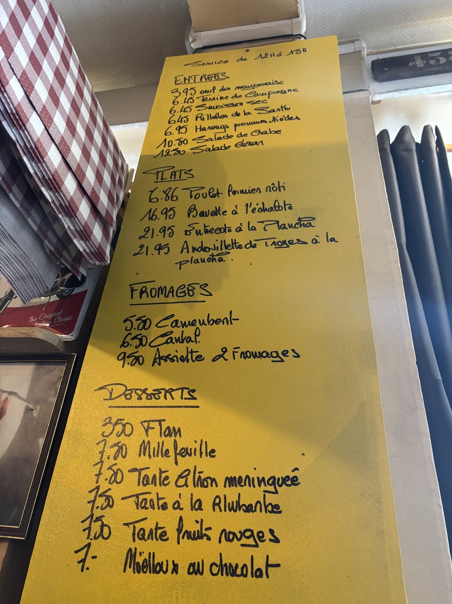 Le Bar Fleuri menu 1