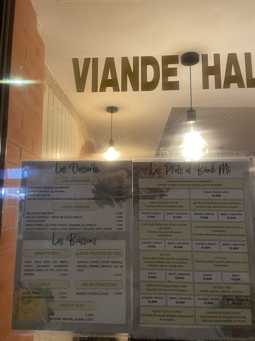 Shan menu 1