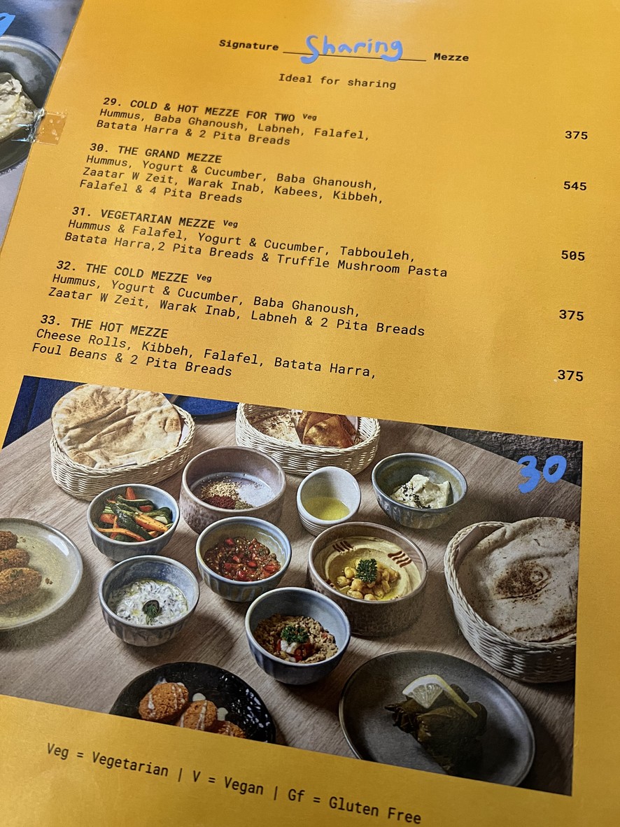 Mezze Lebanese Eatery menu 3