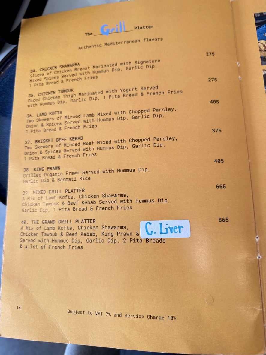 Mezze Lebanese Eatery menu 4