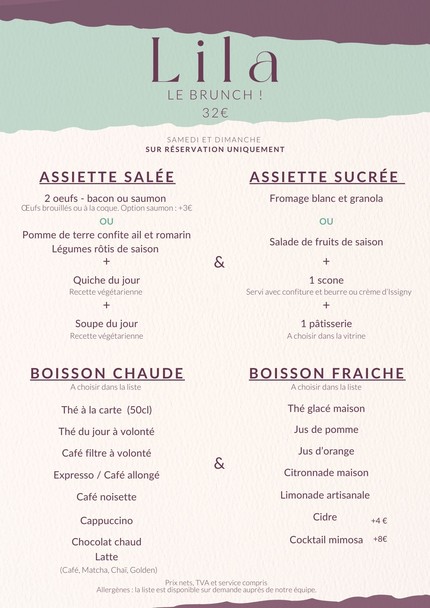 Lila | Salon de thé - Cantine & Brunch