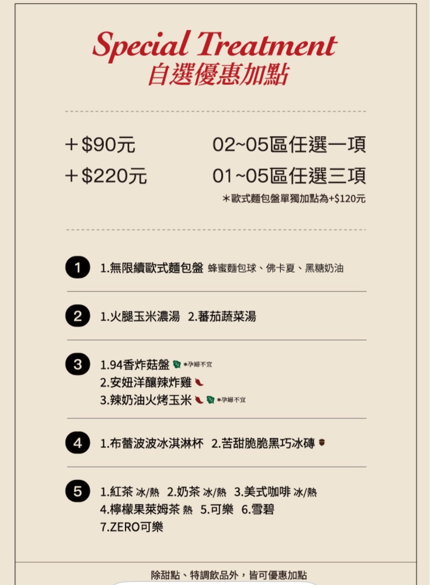 Second Floor Èr lóu wēifēng táiběi chēzhàn diàn menu 3