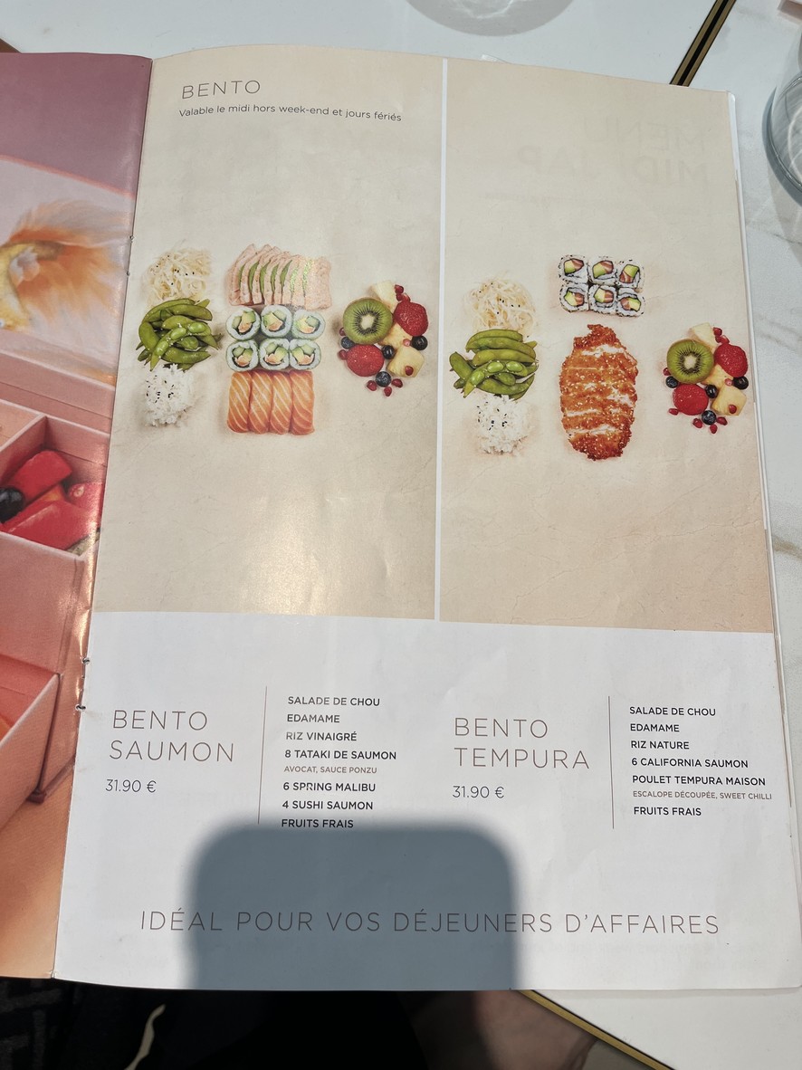 Bozen Paris 19ème menu 2