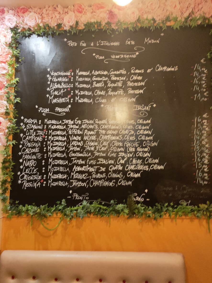 Il Farniente menu 3