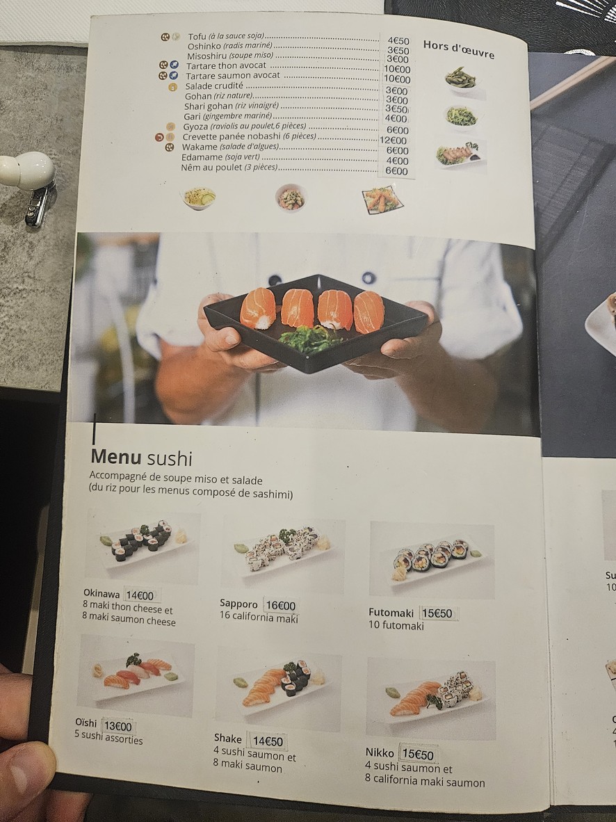 Osaka menu 2