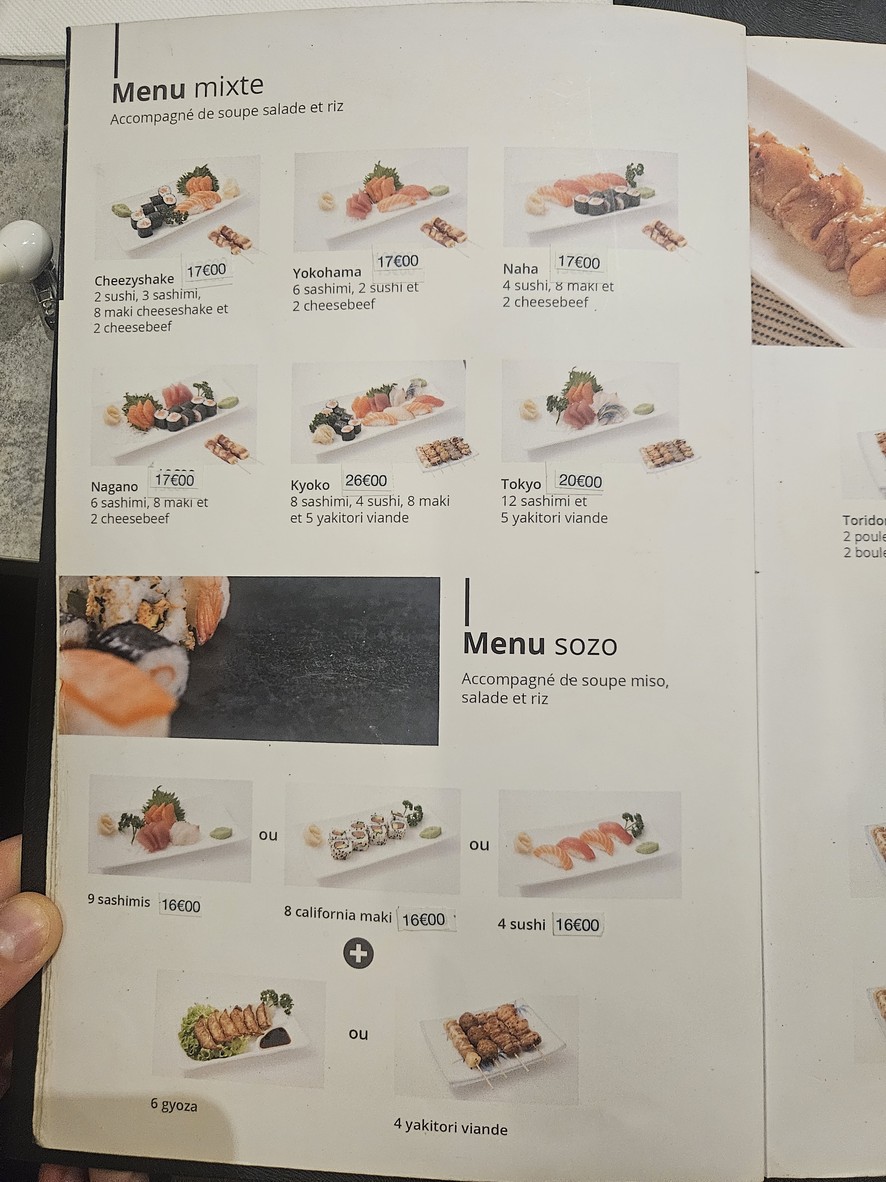 Osaka menu 6