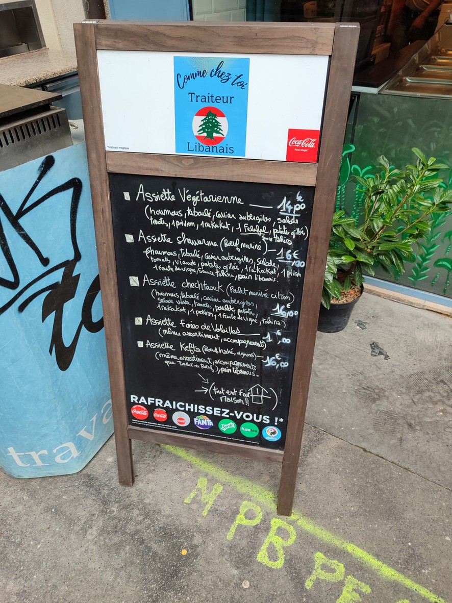 Comme Chez Toi menu 2
