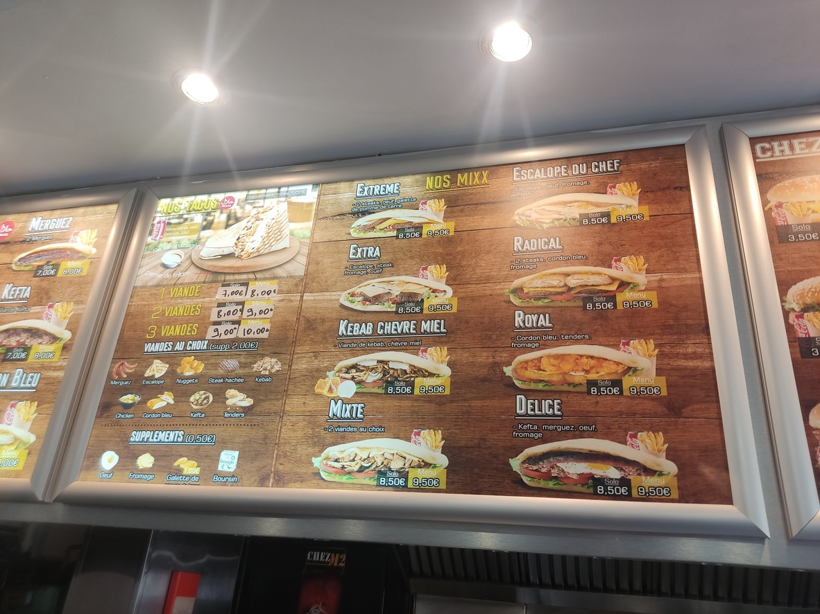 Chez M2 menu 4