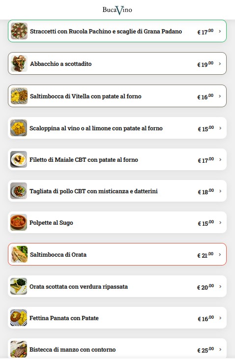 BucaVino menu 3