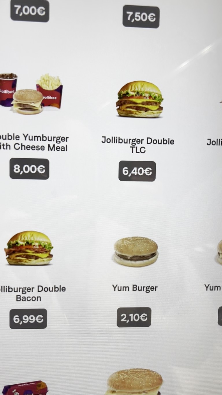 Jollibee Roma menu 4