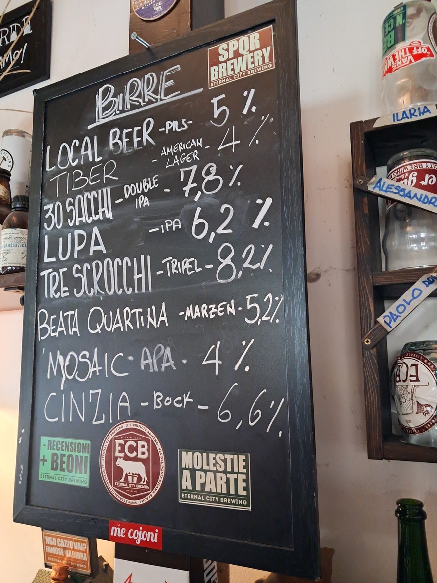 ECB - Eternal City Brewing menu 2