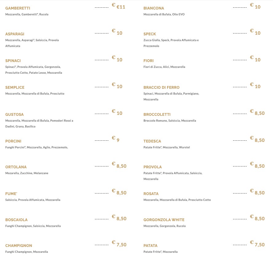 Parco dei Pini menu 2