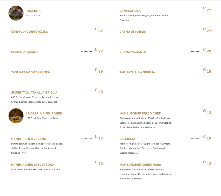 Parco dei Pini menu 7