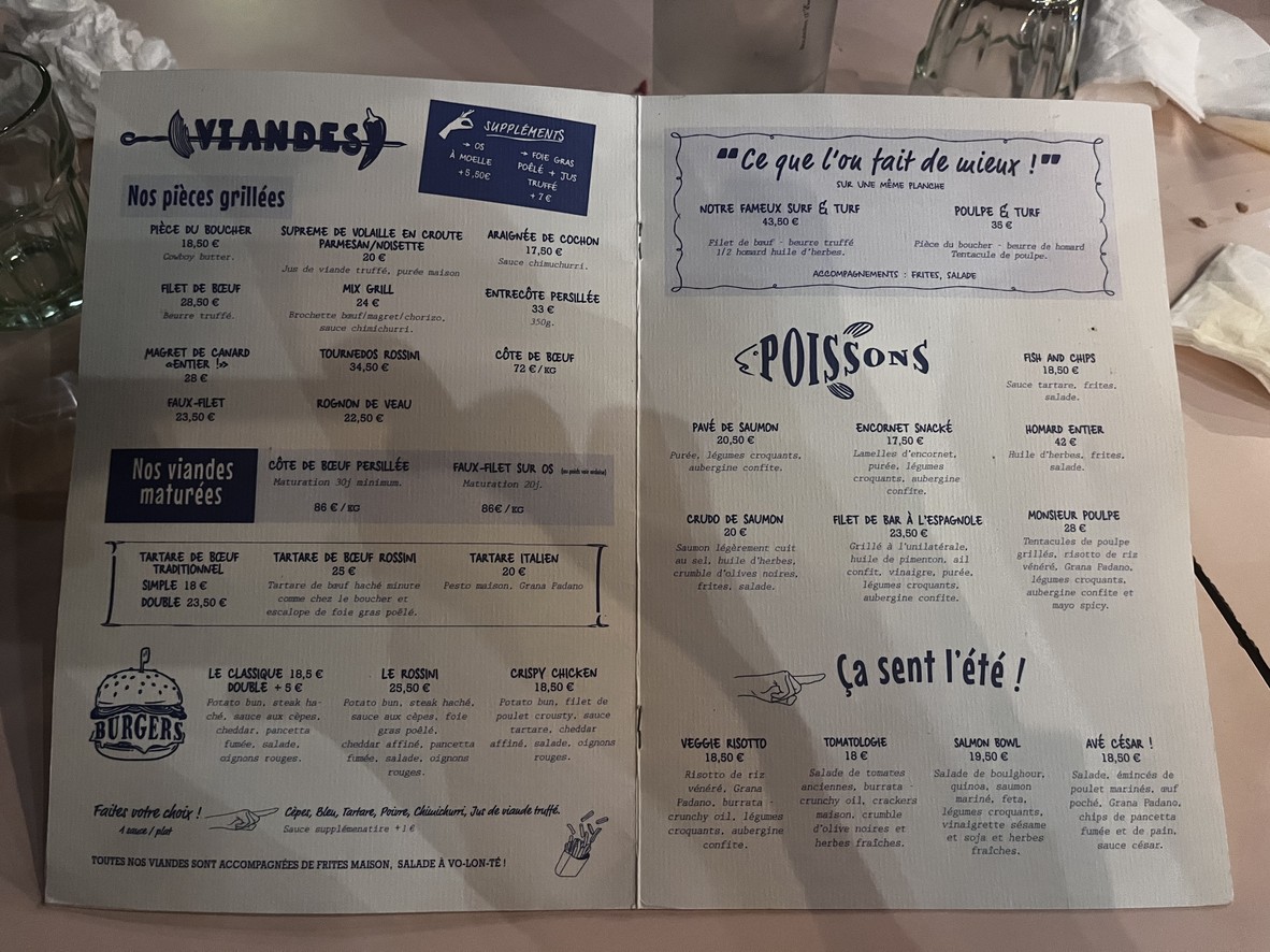 La Côte et l'Arête - Restaurante, brasserie, bar de vinos - Convivial, chic y cálido menu 2