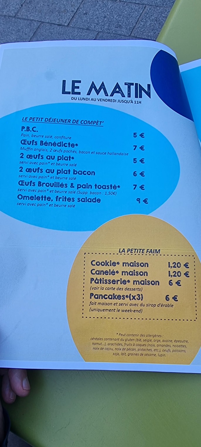La Vieille Pie menu 1