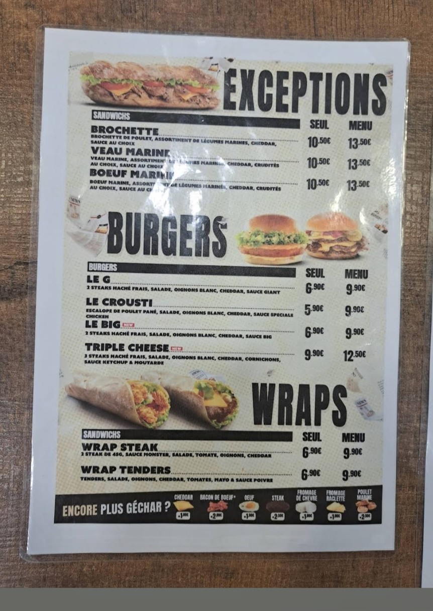 Chez L'ancien Ivry-sur-Seine menu 2