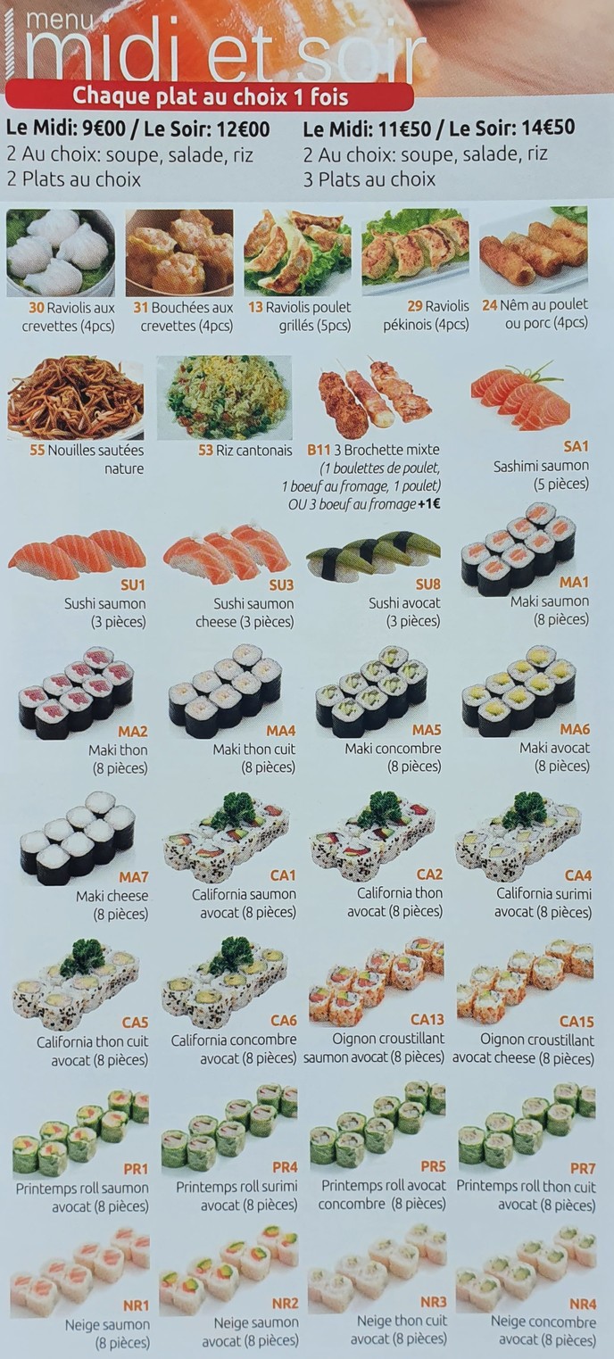 Lili traiteur menu 1