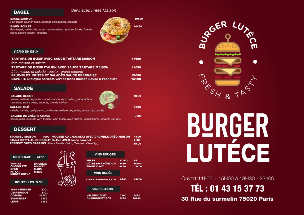 Leiden café restaurant menu 2
