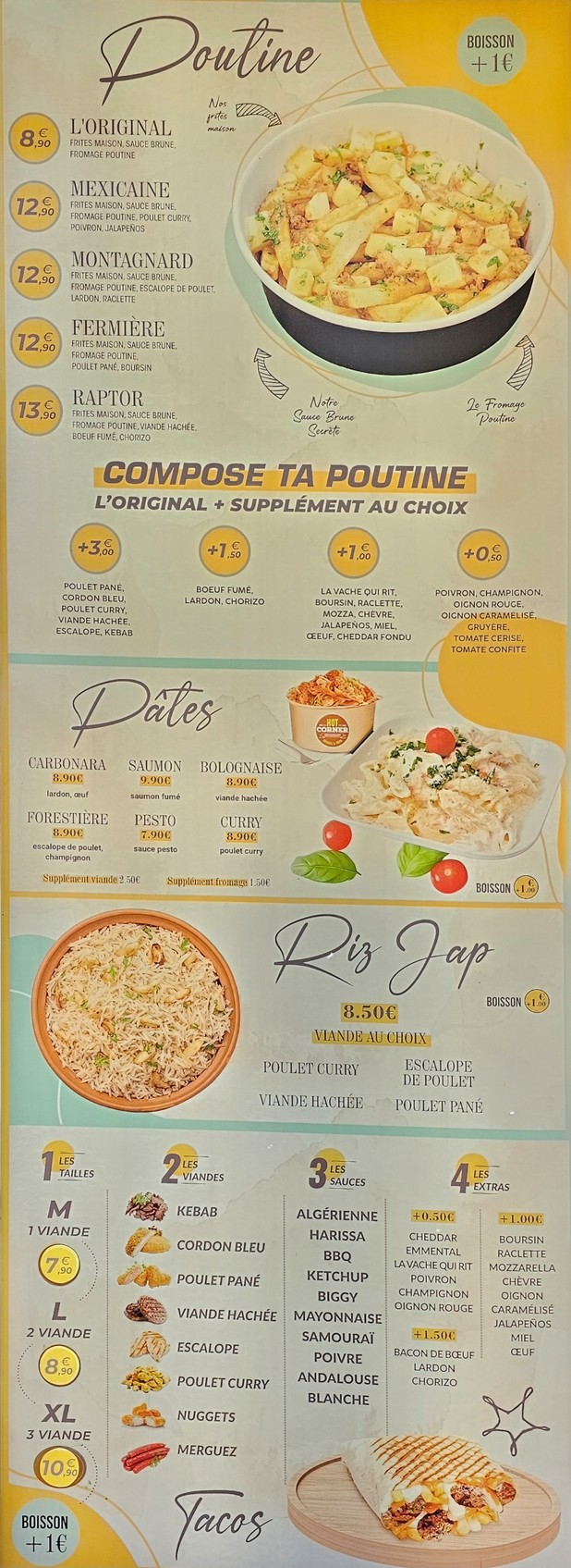 Hot Corner menu 2
