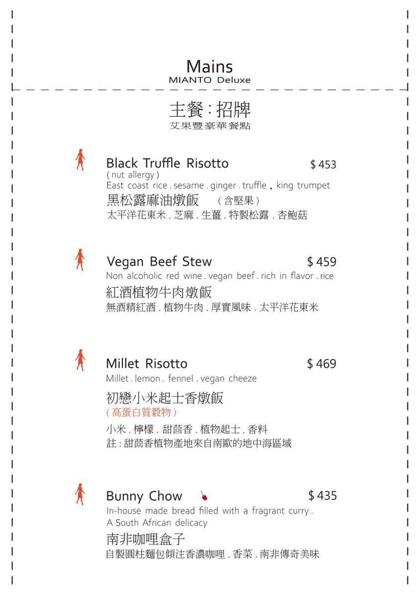 Mianto 艾果豐 menu 2