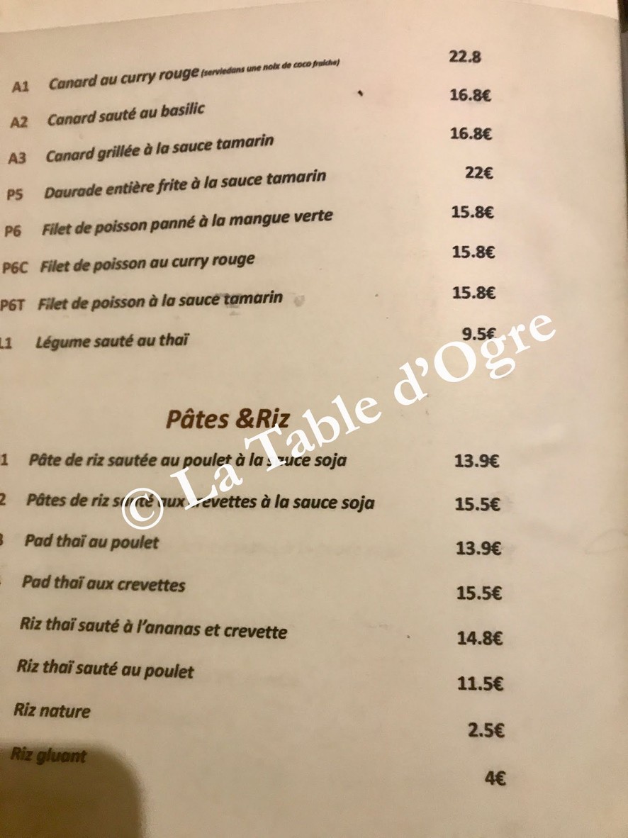 chez basilic menu 2