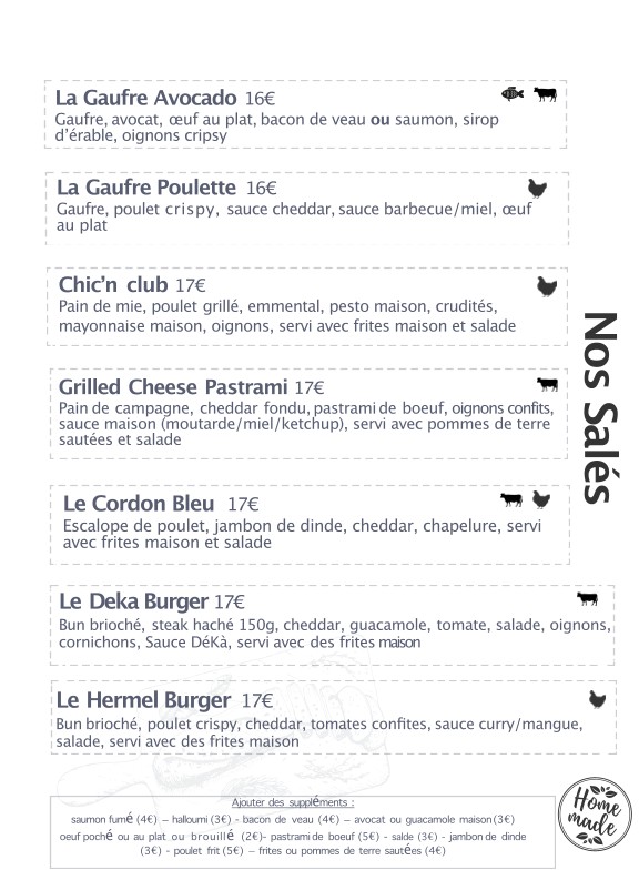 DéKà menu 2